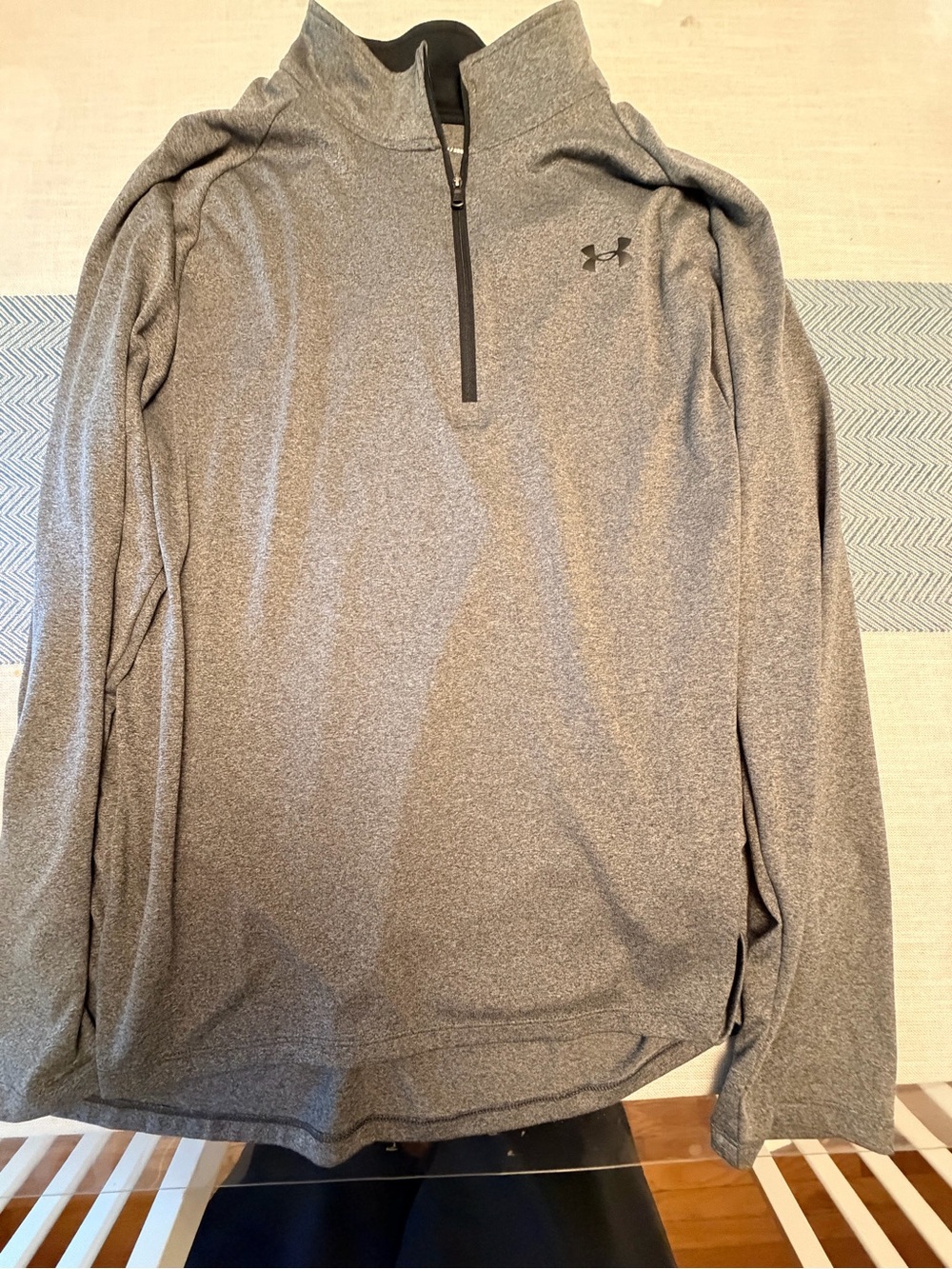 Under Armour Men's Heather Gray Quarter-Zip Performance Jacket